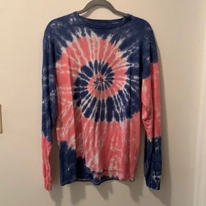 Pink and Blue tie dye shirt